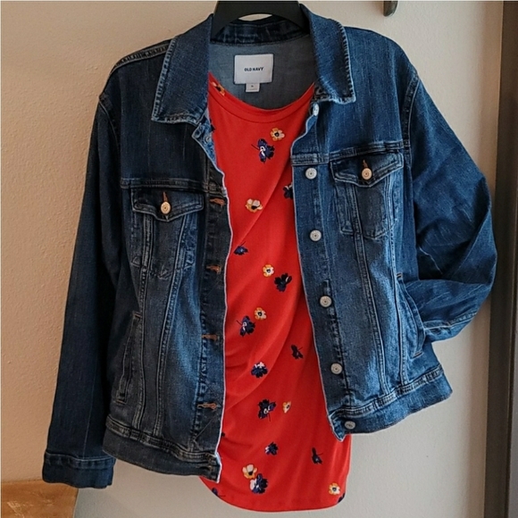 Old Navy Jackets & Blazers - Women's Old Navy Cropped Jean Jacket - XL